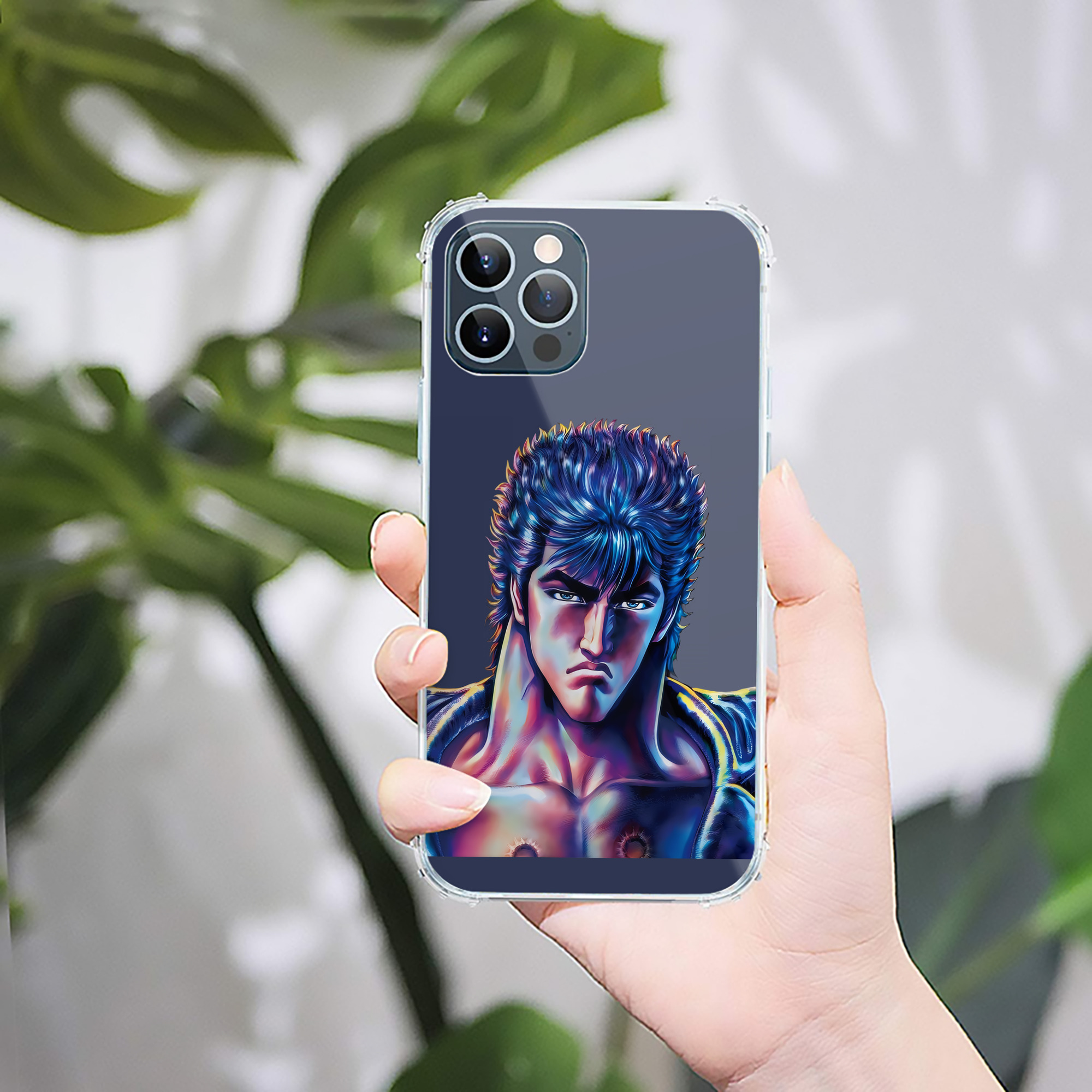 （画像用） 北斗の拳 Fist of the North Star 【iPhone 12シリーズ対応】透明スマホケース（クリアソフトケース）